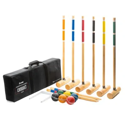 Franklin Sports 6 Player Professional Croquet Set In Green