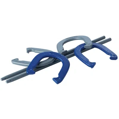 Franklin Sports Family Horseshoe Set With Carrying Case In Blue