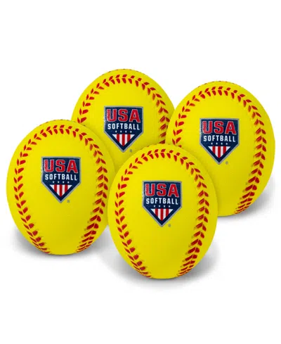 Franklin Sports Kids' Foam Practice Softballs In Yellow