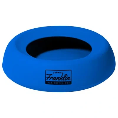 Franklin Sports Franklin Pet Supply Co. Travel Pet Silicon Bowl 27oz. – No Spill – Bpa Free – Splash Proof – Travel  In Blue