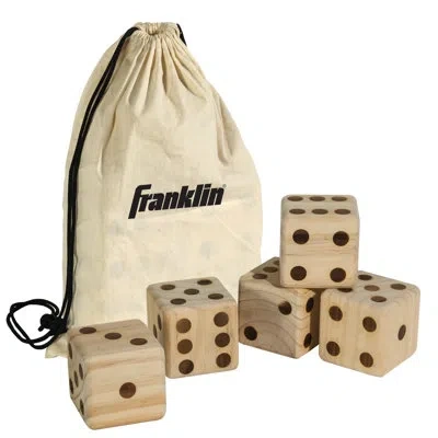 Franklin Sports Giant Wooden Dice In Tan
