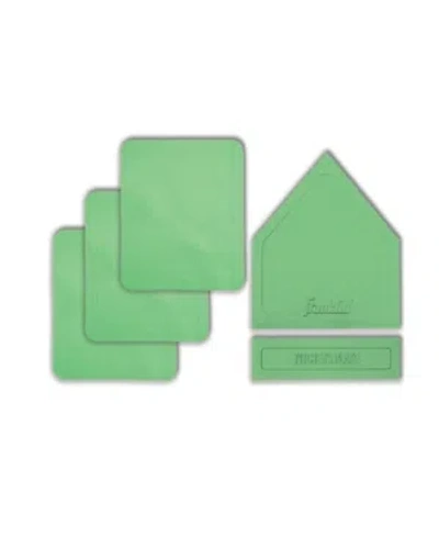 Franklin Sports Glow In The Dark Rubber-tek Base Set In Green