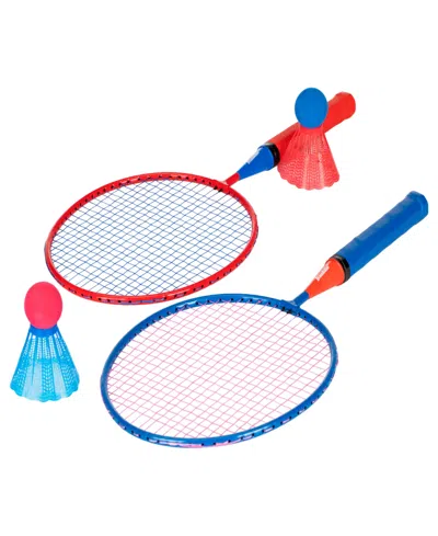 Franklin Sports Kids Jumbo Badminton Racket Set In Red