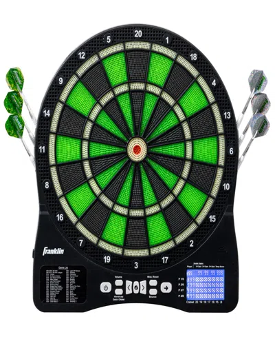 Franklin Sports Light Up Electronic Dart Board Set In Black