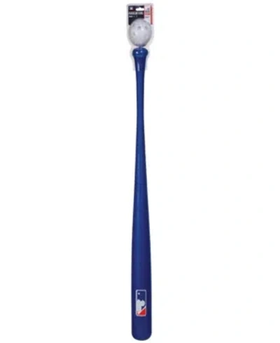 Franklin Sports Mlb 30" Authentic Plastic Bat & Ball Set In Blue