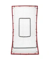 Franklin Sports Mlb 65" Flyback Multi-position Return Trainer In Black Red
