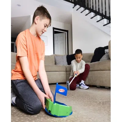 Franklin Sports Nerf Pivot Putt Golf Game - 3 Modes Of Play - Spin Mode For Challenge Play In Blue;green;yellow
