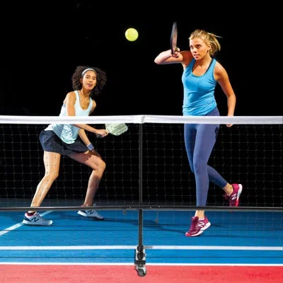 Franklin Sports Official Pickleball Net On Wheels In Black