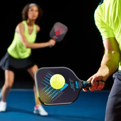 Franklin Sports Pickleball Paddle And Ball Set - Aluminum - Jet - 2 Player In Blue;red