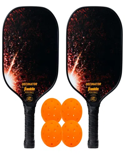 Franklin Sports Pickleball Paddle + Ball Set In Orange