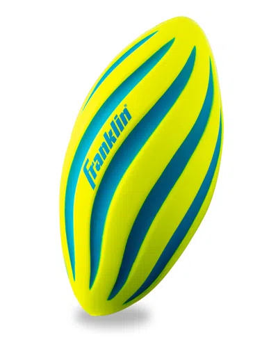 Franklin Sports Kids' Probrite Spiral Foam Football In Yellow,blue