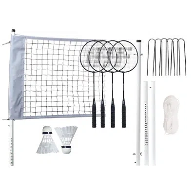 Franklin Sports Professional Badminton Set In White