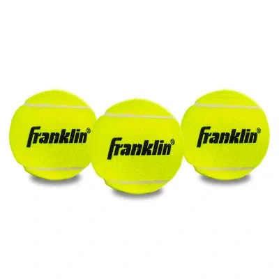 Franklin Sports Starter Tennis Balls - Beginner Tennis Balls - 3 Pack In Yellow