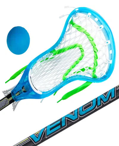 Franklin Sports Kids' Youth Mini Lacrosse Stick And Ball Set In Blue