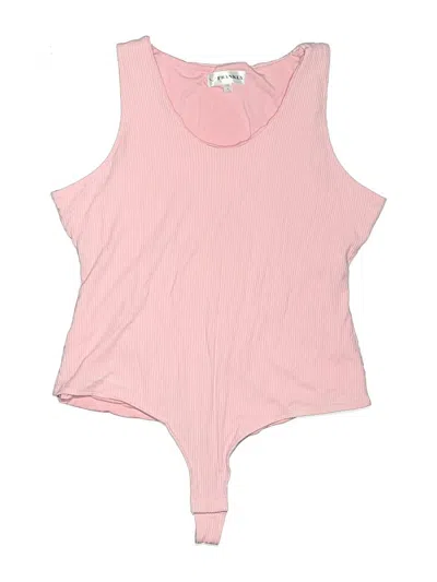 Pre-owned Frankly Apparel Bodysuit In Pink