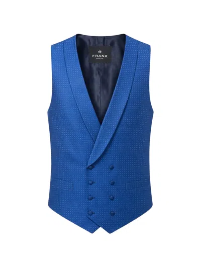Franks Double-breasted Waistcoat In Blue