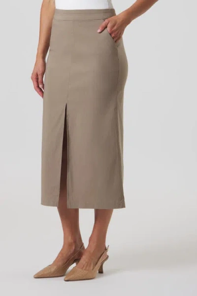 Franne Golde Avenue Pull-on Stretch Skirt In Animal Print