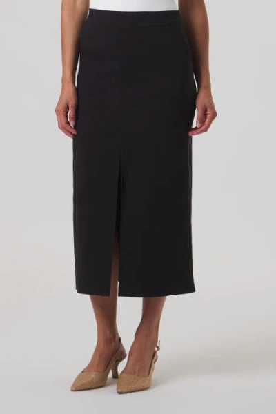Franne Golde Avenue Pull-on Stretch Skirt In Black