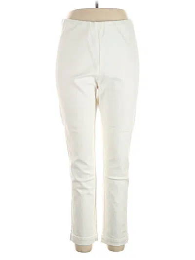Pre-owned Franne Golde Casual Pants In Ivory