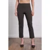 Franne Golde Cropped Stretch Magic Pant In Black