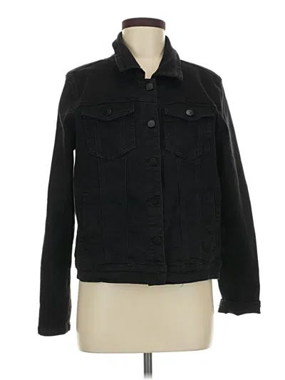 Pre-owned Franne Golde Denim Jacket In Black