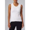 Franne Golde Doheny Textured Sleeveless Top In White