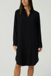 Franne Golde Easy Midi Lightweight Layering Shirt