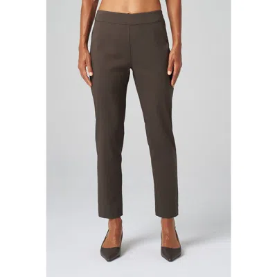 Franne Golde Greenwich Stretch Sculpting Ankle Pant In Gray