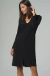 Franne Golde Luxe Stretch Long Sleeve Midi Dress