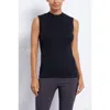 Franne Golde Modern Rib Shell In Black