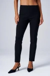 Franne Golde Slim Ankle Stretch Magic Pant In Black