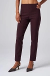 Franne Golde Slim Ankle Stretch Magic Pant In Brown