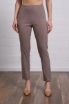 Franne Golde Slim Ankle Stretch Magic Pant In Taupe