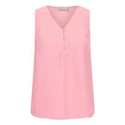 Fransa Hot Top Blouse In Pink Carnation