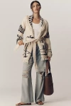 Frantic Las Palmas Fringe Cardigan Sweater In White