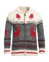 Frantic Man Cardigan Cream Size Xl Wool In White