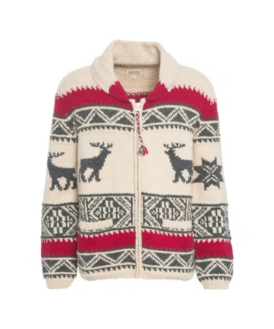 Frantic Norwegian Knit Jacket In Multi