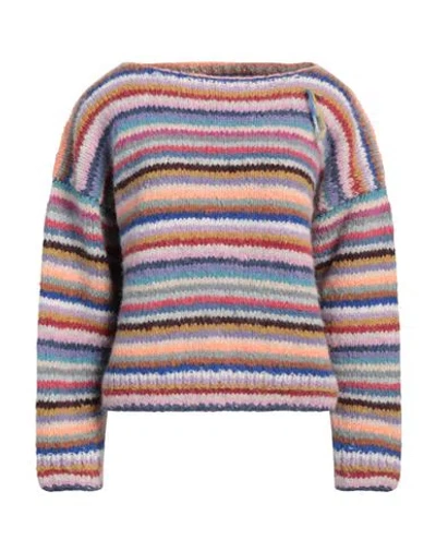 Frantic Woman Sweater Sky Blue Size S Alpaca Wool, Nylon, Acrylic