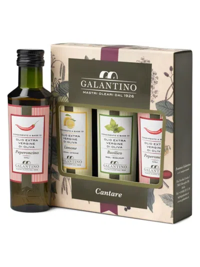 Frantoio Galantino Kids' 3-piece Extra Virgin Olive Oil Set In Green