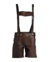 Franz Kraler Woman Shorts & Bermuda Shorts Dark Brown Size 12 Leather In Brown