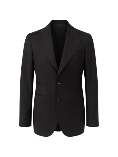 Franzese Collection Beckham Single-breasted Blazer In Black
