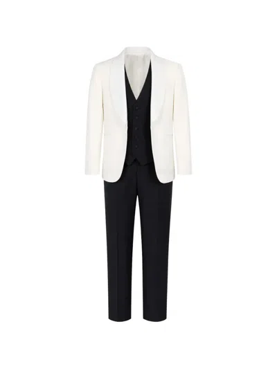 Franzese Collection Billioner Three-piece Suit In Multi