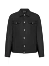 Franzese Collection Button Flap-pocket Jacket In Black