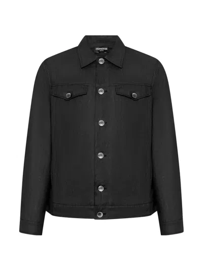 Franzese Collection Button Flap-pocket Jacket In Black