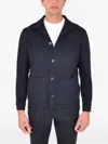 Franzese Collection Button Patch-pockets Jacket In Blue
