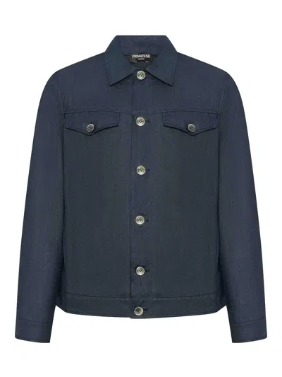 Franzese Collection Sal Da Vinci Model Saharan Jacket In Blue