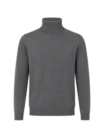 Franzese Collection David Beckham French Napoli Roll-neck Sweater In Gray