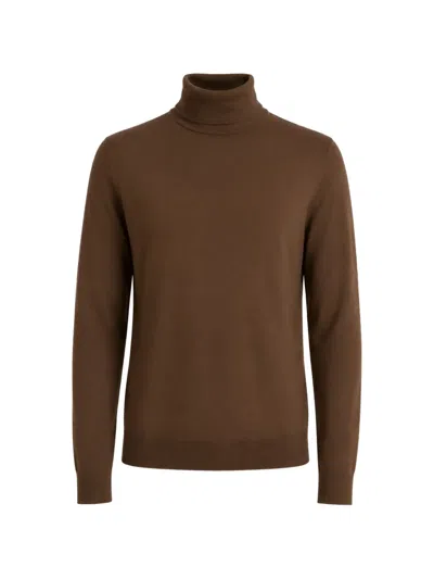 Franzese Collection David Beckham French Napoli Roll-neck Sweater In Brown
