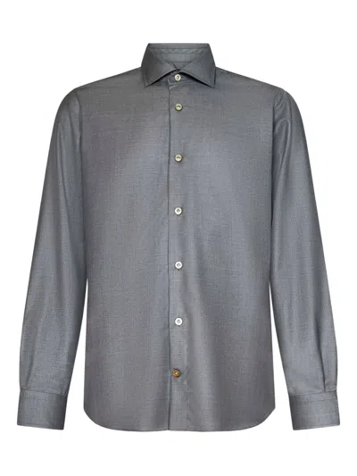 Franzese Collection Donald Trump Pointed-collar Buttoned Shirt In Blue