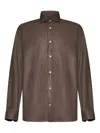 Franzese Collection Donald Trump Pointed-collar Buttoned Shirt In Brown